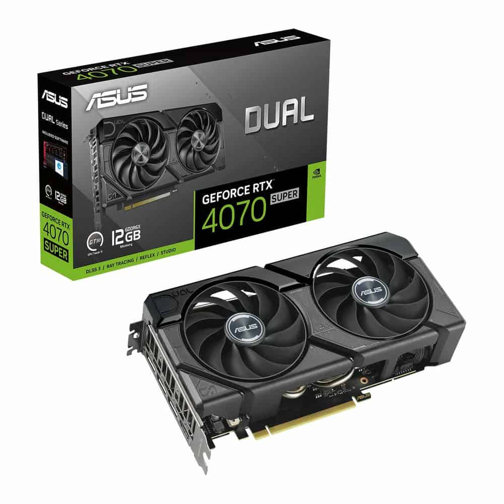 ASUS NVIDIA GeForce RTX 4070 SUPER 12GB DUAL EVO Ada Lovelace Graphics Card